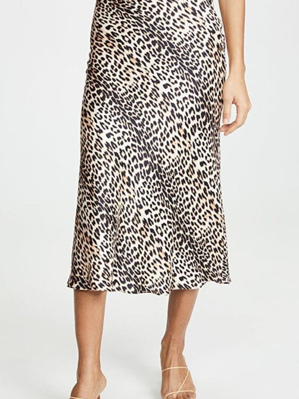 Bec & Bridge Feline Leopard Silk Midi Skirt